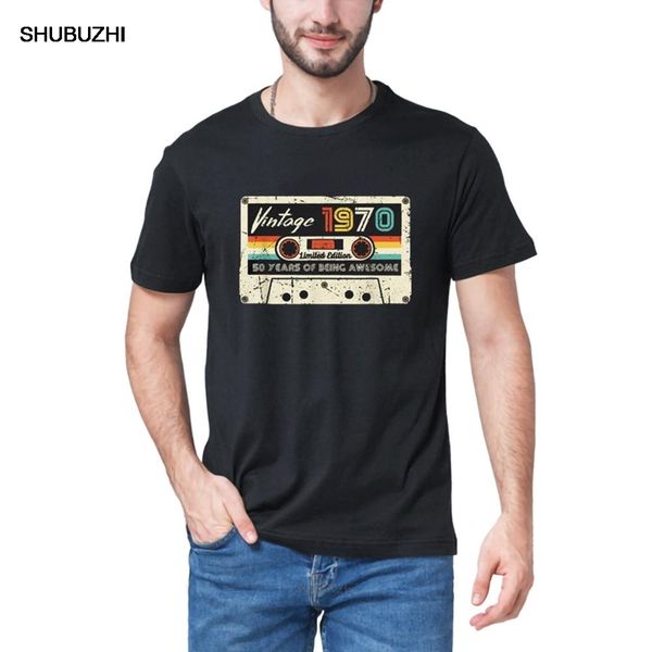 

vintage 1970 t shirt made in 1970 50th birthday retro style summer men tshirt 100% cotton eu size breathable women tee