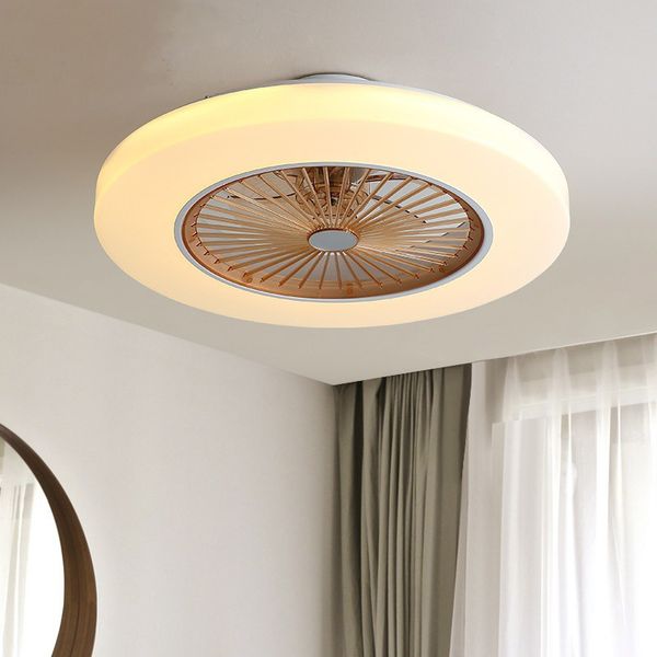 

modern led ceiling fans light 110v 220v ultra-thin fans with light remote control wall control lamp for living room bedroom
