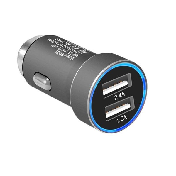 

hammer safety dual usb ports 3.4a car charger auto power adapter for iphone 7 8 x samsung s8 s9 s10 htc android phone gps pc