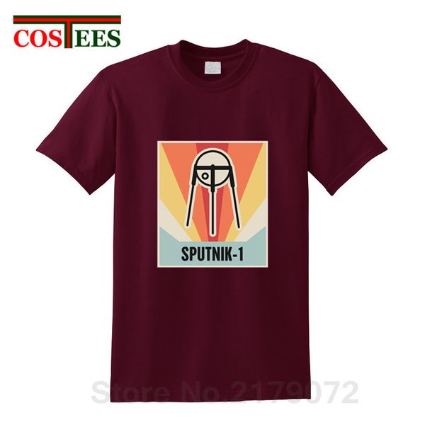 

cccp спутник-1 тенниска мужчина space race дизайн футболка тенниска совет ссср спутники международных ракеты космической станции футболочка