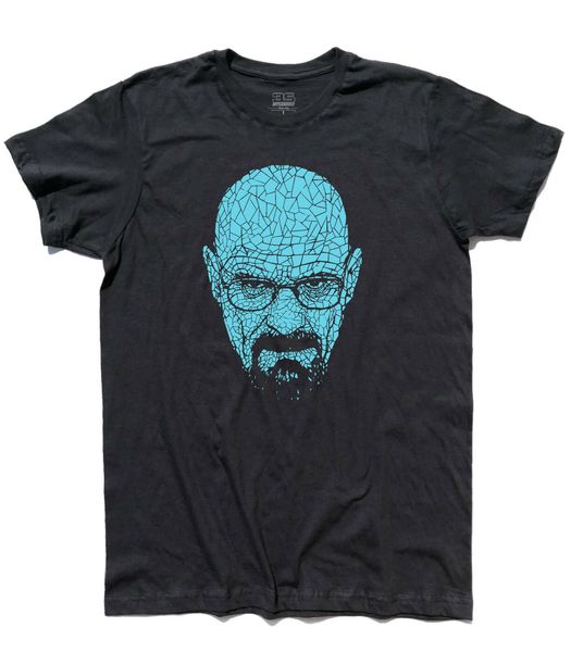 

t shirt volto heisenberg cristalli walter white metanfetamina breking bad