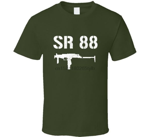 

sr 88 submachine gun military distressed t shirt