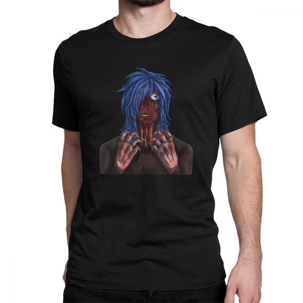 

sally face blue wig t-shirts men novelty pure cotton tee shirt crew neck short sleeve t shirts gift idea