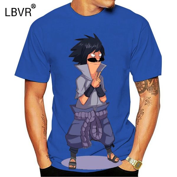 

bob's burger x naruto bob sasuke funny black t-shirt christmas gift cartoon t shirt men new fashion tshirt