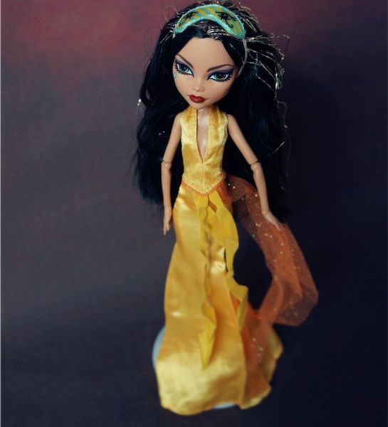 

monstering high doll clothing set fashion dress jeans outfits diy doll personality clothes set girl playing house toy decor