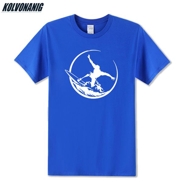 

kolvonanig summer 2019 cotton o-neck short sleeve t-shirts men surfer extreme funny print t shirt cool men's tees plus size