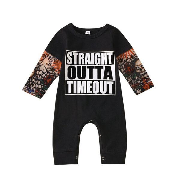 

baby girls boys halloween clothing toddler round collar long sleeve rompers cartoon print jumpsuits 0-24m clothing hot, Blue