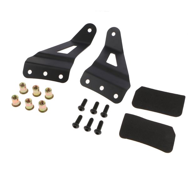 

50-inch curved led light bar upper windshield mounting brackets for 07-13 chevy / gmc