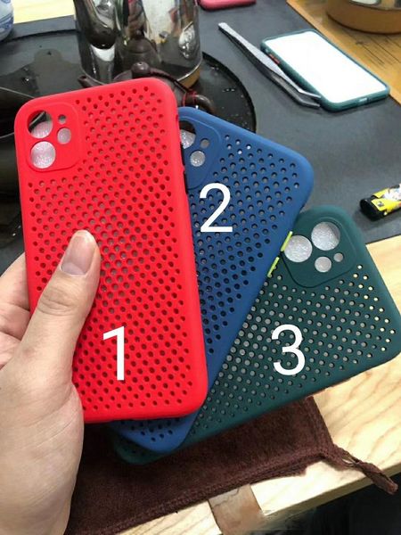 

hollow out case net heat radiation cover soft tpu protective cover solid for iphone11pro promax 11 xs xr xsmax