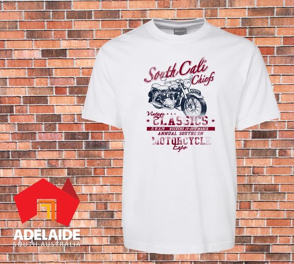 

2019 fashion south cali chiefs retro bikes flyer new design sizes to 3xl tee shirt