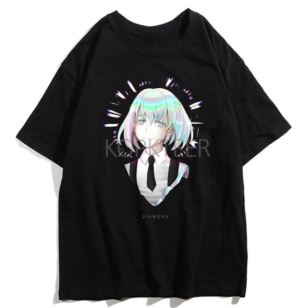 

phosphophyllite diamond land of the lustrous harajuku t-shirt men graphic ullzang t-shirt streetwear male short sleeved tee