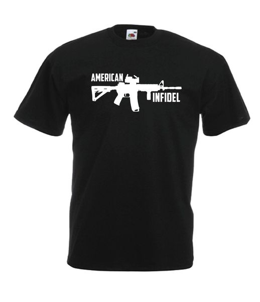 

2019 fashion american infidel army war game gamer birthday christmas gift t shirt tee shirt