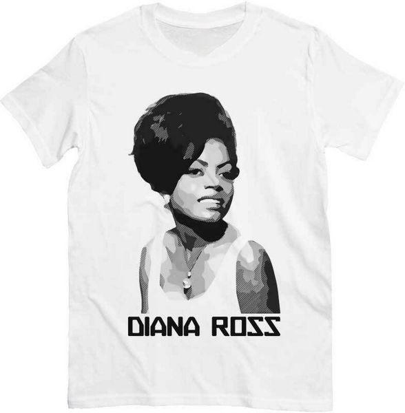 

t-shirt diana ross, t-shirt white, design dj music funky disk 70s 80 cotton tee shirt for youth middle-age the elder