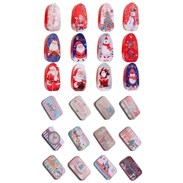 

christmas embossing tinplate empty tins candy cookie storage container box gift k4ua