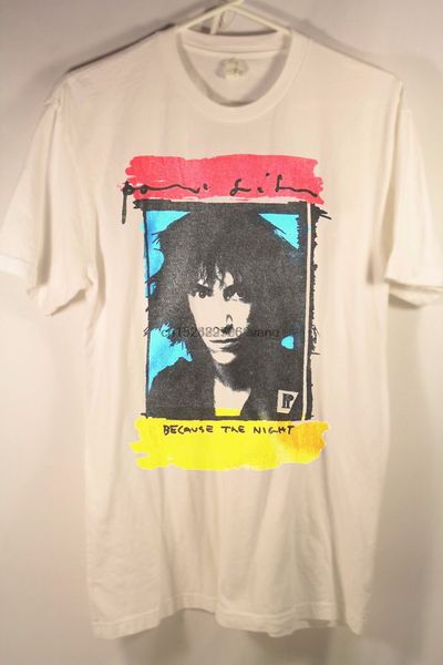 

vintage patti smith group because the night tour t-shirt top