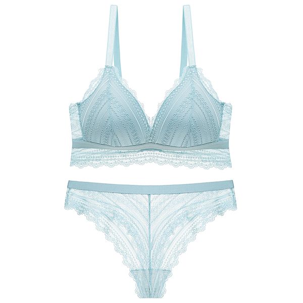 

bras sets dkert seamless triangle cup brassiere half transparent bra and thong set fancy underwear, Red;black