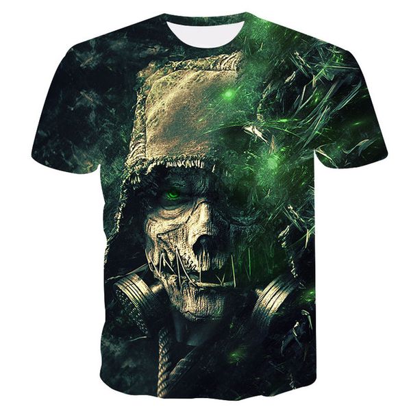 

brand quick-drying skull cool 3d print shirts humor humor harajuku men clothing