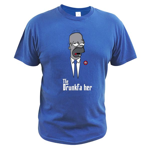 

the drunk father t shirt simpson with cool suit comfortable camiseta 100% cotton eu size funny cartoon t-shirt