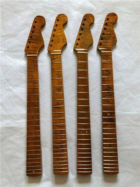 

tiger flame maple electric guitar neck 21 fret guita part replacment 1pc