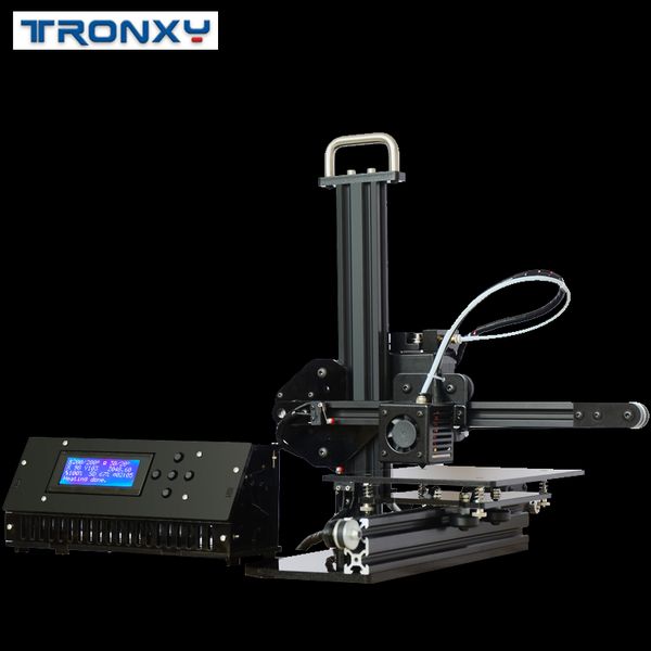 

tronxy x1 3d printer pulley version linear guide imprimante lcd display diy high precision print support off-line i3 impresoras