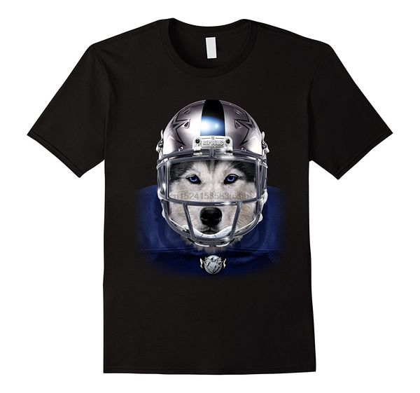 

2020 siberian husky american footballs silver helmet dog t-shirt tee shirt