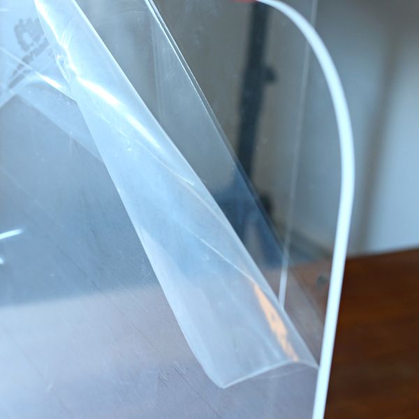 

vograce transparent protective isolation board safety partition board portable antifoam acrylic baffle, Silver