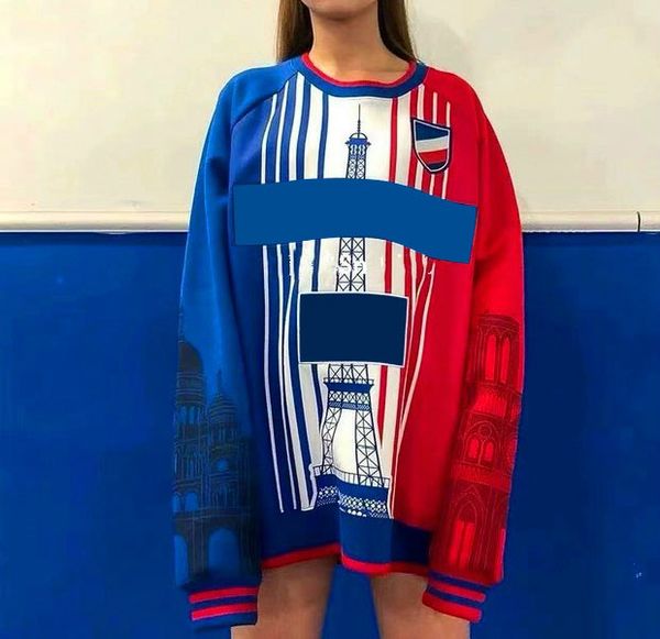 

20fw men women hoodies with famous towel print autumn winter o-neck sweatshirt fashion streetwear with multi-color size s-3xl, Black