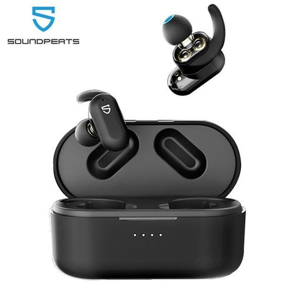 

ortable audio video headphones soundpeats truengine 2 bluetooth 5.0 true wireless earbuds dual dynamic drivers crossovers earphones wire...