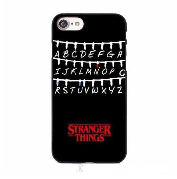 

tv stranger things pattern case for iphone 6 6s 7 8 plus x 5 5s se black soft silicone phone cases cover for fundas iphone 7plus
