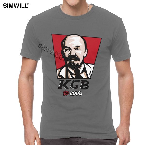 

funny kgb vladimir lenin tee mens cotton ccp socialism t shirts o neck short sleeves ussr russia communism marxism t-shirt