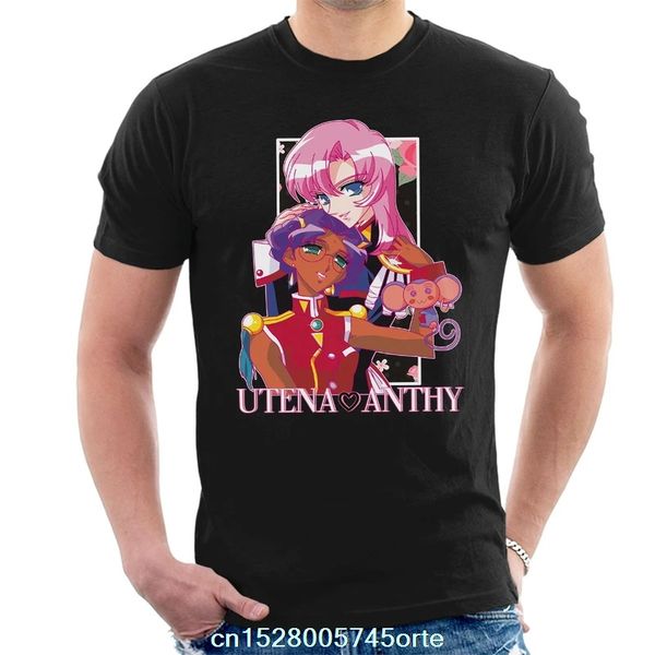 

printed funny 2020 camiseta utena and anthy revolutionary girl men's t-shirt 100% cotton women t-shirt