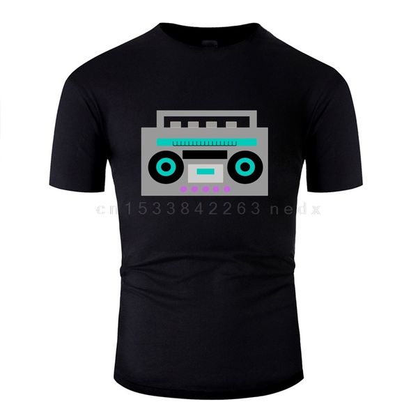 

design boombox men tshirt round neck big size 3xl 4xl 5xl natural t-shirts hip hop