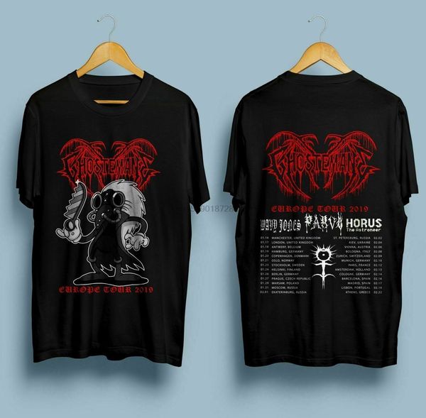 

limited new ghostemane europe tour 2019 logo on black t shirt