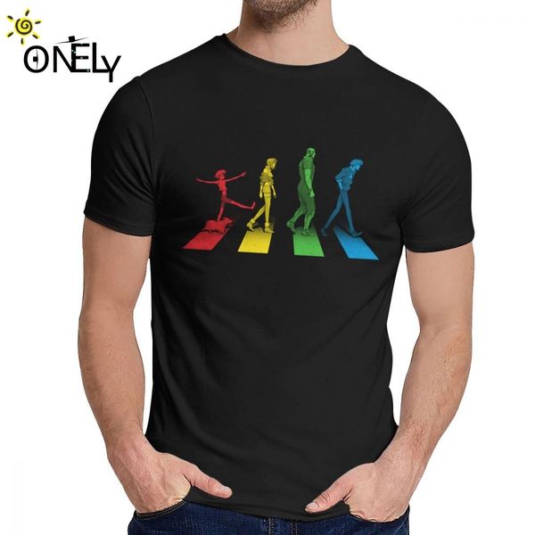 

мужской tee shirt ковбой бибоп дорога мягкое стильный круглый шеи мультфильм печати тенниска