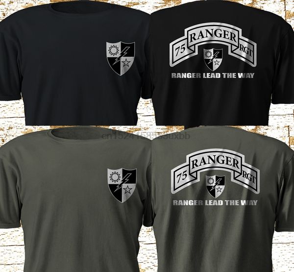 

new 75th ranger regiment army rangers us army military special force s-3xl 2019 fashion solid color men t shirt sleeveless tees
