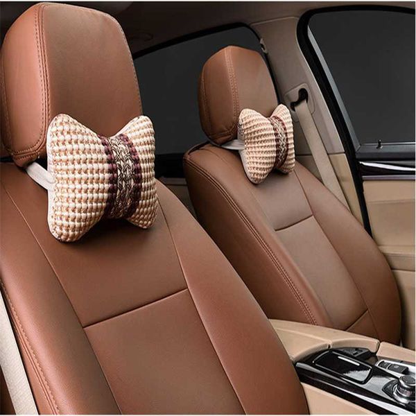 

car neck pillows neck headrest breathable vehicular pillows seat car-styling interior accessories