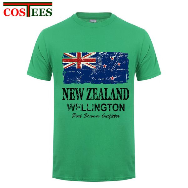 

classic swag retro shirt short sleeve pre-cotton vintage new zealand flag men t-shirt black white new zealand nation day t shirt