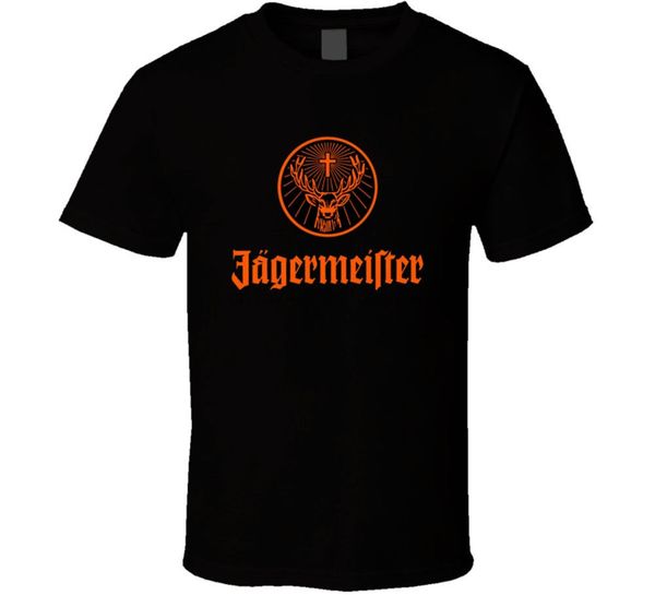 

jagermeister german logo men& black t shirt new fashion from us