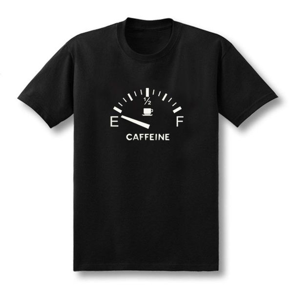 

new funny empty caffeine t shirt men casual cotton summer short sleeve need coffee mans tshirt