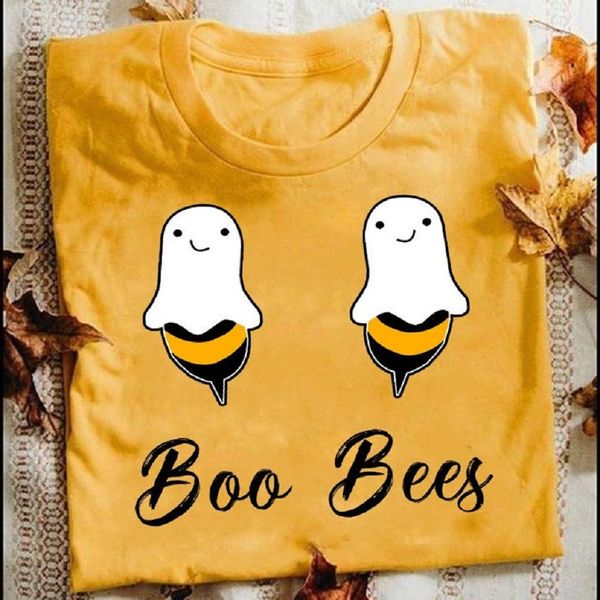 

boo bees let it be funny halloween party t shirt xs-3xl 100% cotton printed t-shirts for men and women