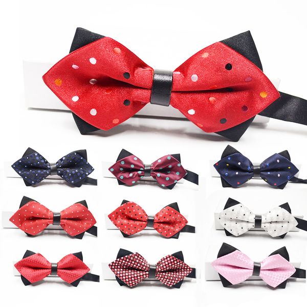 

lovely fashion dot design men and women tuxedo bow tie, Blue;purple