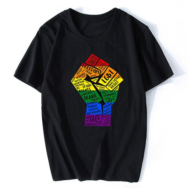 

gay pride lgbt power t-shirt short sleeve hipster tshirt printed aesthetic tumblr harajuku fashion t shirts cool