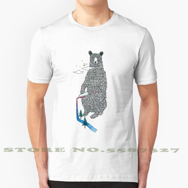 

медведь сеш черный белый тенниска для мужчин женщины медведь юмористическая twisted connected alco waisted сосна воды может секретная scessi