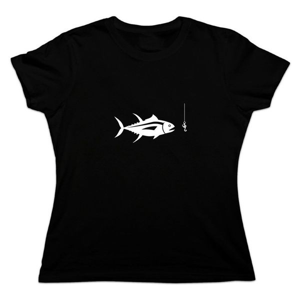 

tuna fish fishing fisherman women's novelty t-shirt gyms fitness tee shirt