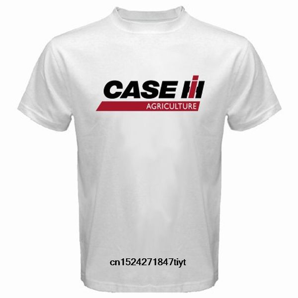 

new case ih tractor agriculture logo men's white t-shirt size s-3xl