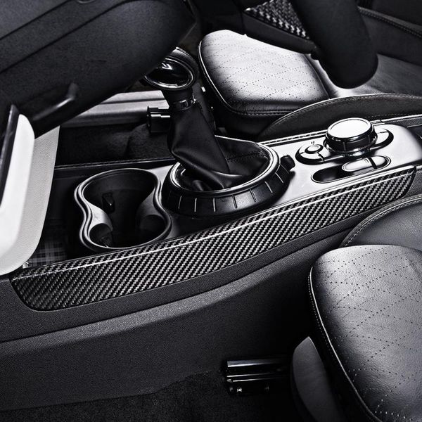 

real carbon fiber central control both sides trim customized for mini cooper f60 interior accessories f56