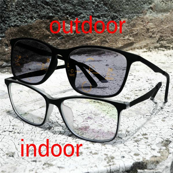 

brand vintage multi-focal progressive reading glasses men women presbyopic eyeglasses transition sun pchromism eyewear nx, White;black
