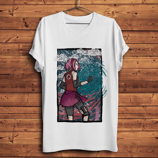

naruto manga haruno sakura funny anime t-shirt homme short sleeve t shirt men summer new white casual tshirt streetwear