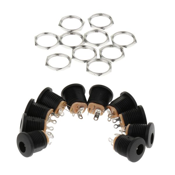 

10шт dc-022a 5.5mmx2.1mm dc power jack разъем для монтажа в панель разъем