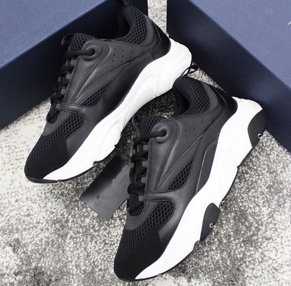 

f/w outdoor sports shoes perfect calfskin reflective sneakers mesh leather casual walking nice famous trainers eu38-46 with box, Black